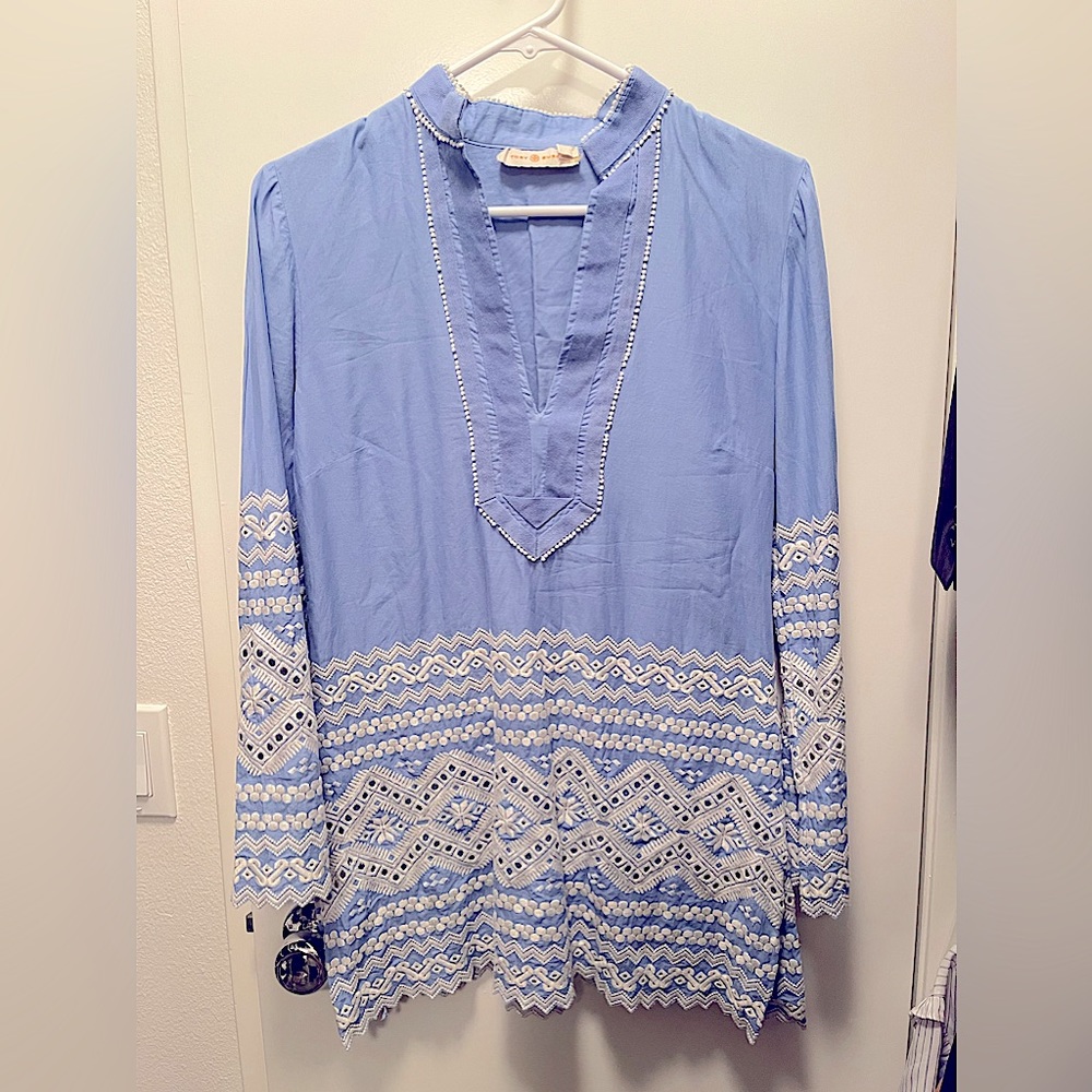 Tory Burch Zita Embroidered Tunic sz. 4